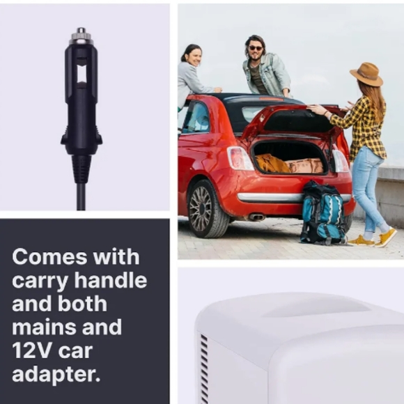 Living Enrichment Mini Fridge Chilling Portable Compact Refrigerator AC DC Powe - Picture 3 of 3